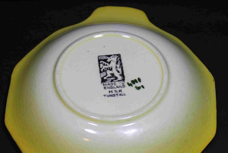 H & K Tunstall - Viola  - Hand Painted Jug and Dish.