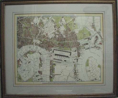 Stanfords Library Map of London and its Suburbs by Edward Stanford.
