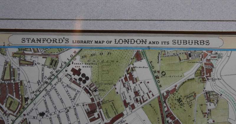 Stanfords Library Map of London and its Suburbs by Edward Stanford.