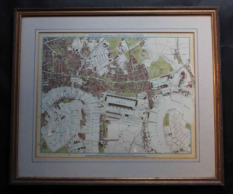 Stanfords Library Map of London and its Suburbs by Edward Stanford.