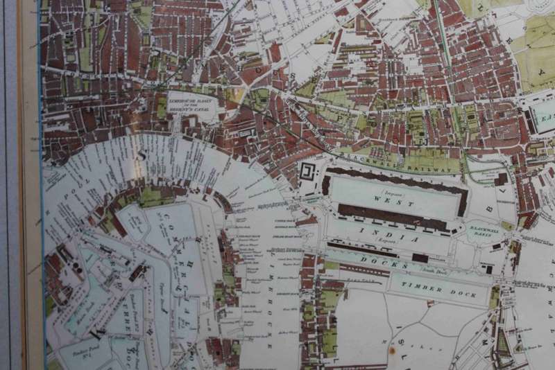 Stanfords Library Map of London and its Suburbs by Edward Stanford.