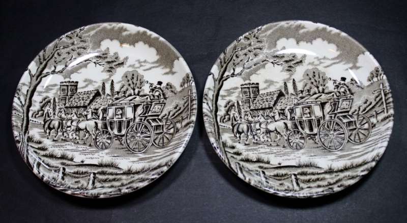 Two Staffordshire Royal Mail Small Plates.