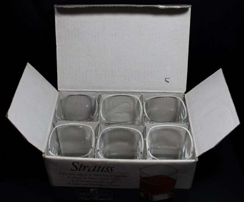 Luigi Bormioli Blown Crystal Liquer Glasses
