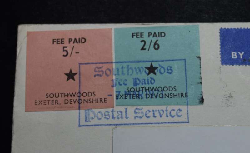 Great Britain 1971 Temporary Postal Stamps Southwoods Postal Service 5 Shillings and 2/6 Shillings