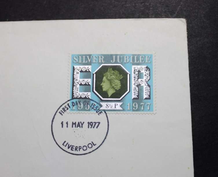 Commemorative Cover 1977 - 25 Yrs The Queens Silver Jubilee FDI UK Stamp 1977 8 1/2 Pence