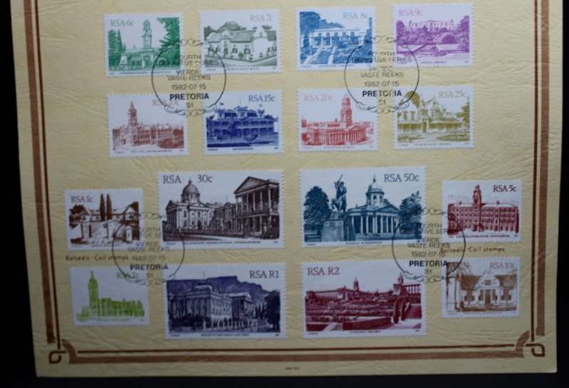 SA Stamps 1982, The Fourth Definitive Series, South Africa Historical Buildings A H Barnes