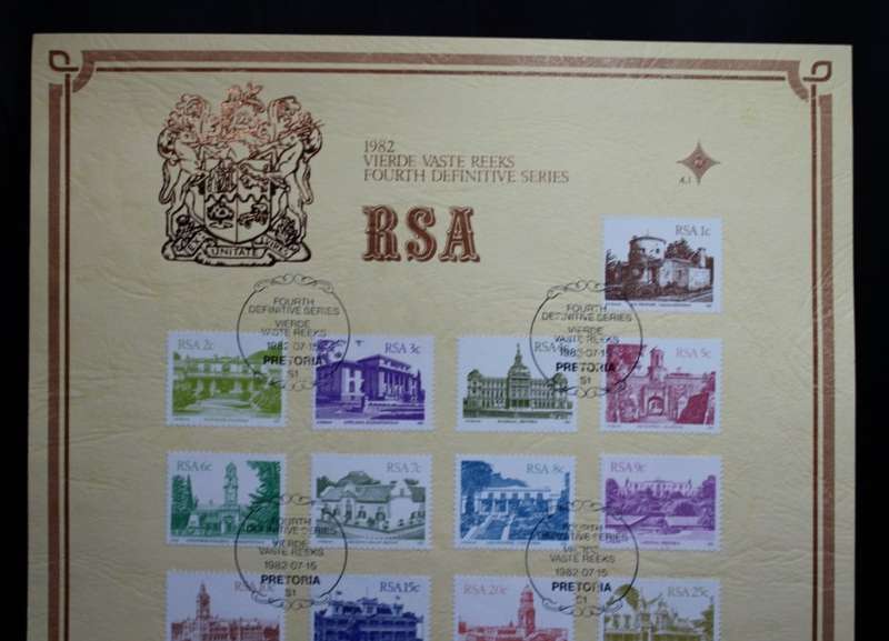SA Stamps 1982, The Fourth Definitive Series, South Africa Historical Buildings A H Barnes