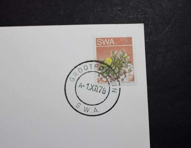 Airmail Card SWA 3c Stamp 1973, Dick Findlay Eros to Grootfontein Onwards To Tsumeb Namib Air