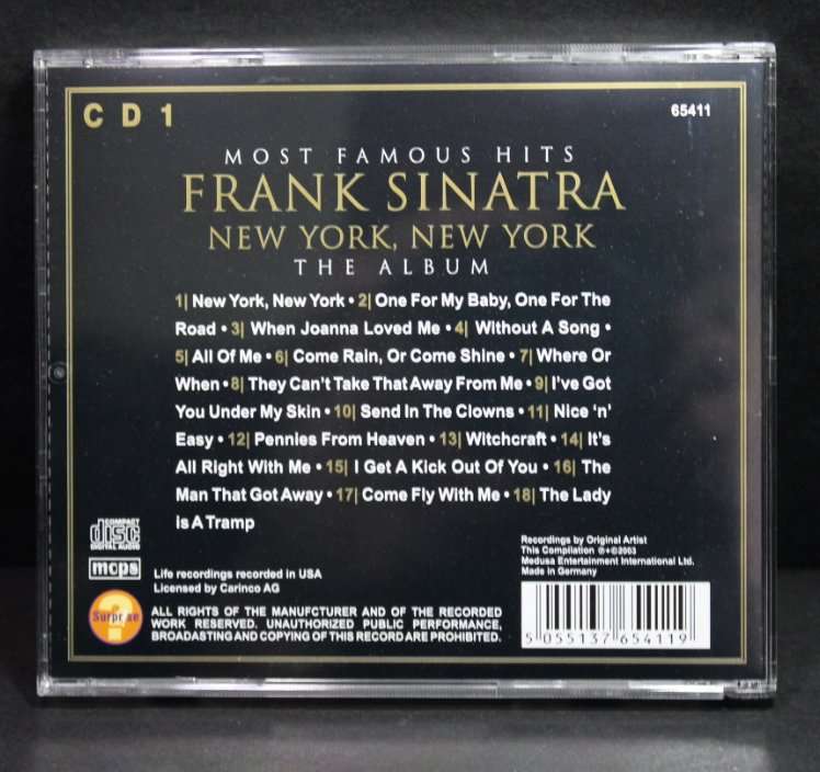 Frank Sinatra New York, New York The Album Double CD