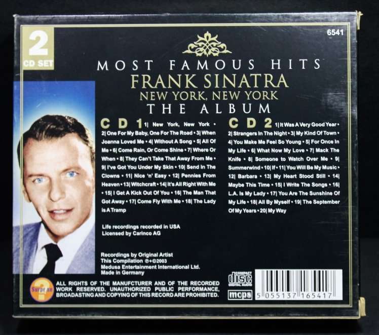 Frank Sinatra New York, New York The Album Double CD