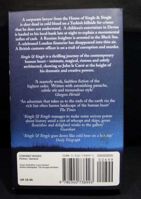 John Le Carre Single and Single Softcover Book