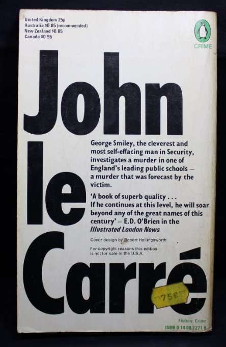 John Le Carre A Murder Of Quality.