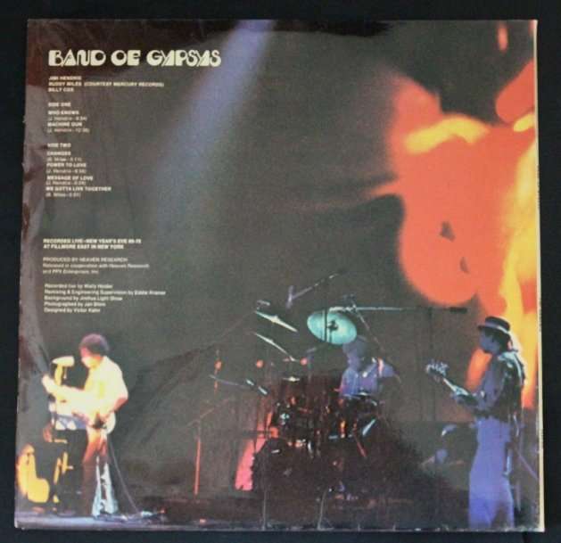 Jimi Hendrix Band of Gypsies.