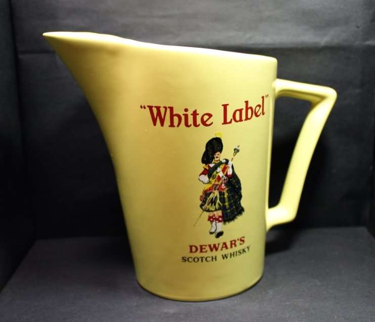 Dewars White Label Whisky Water Jug.