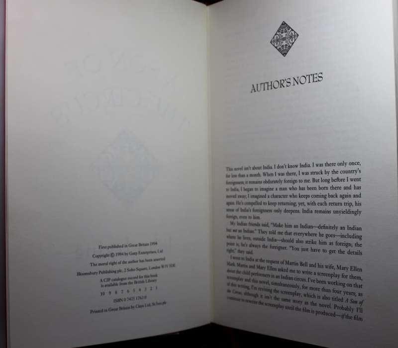 A Son Of The Circus by John Irving, 1st Ed Hardcover