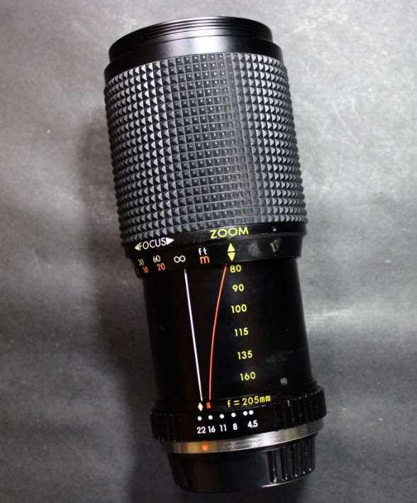Pentax Compatible Zivnon TMC Zoom 35mm SLR 80mm to 205mm Camera Zoom Lens
