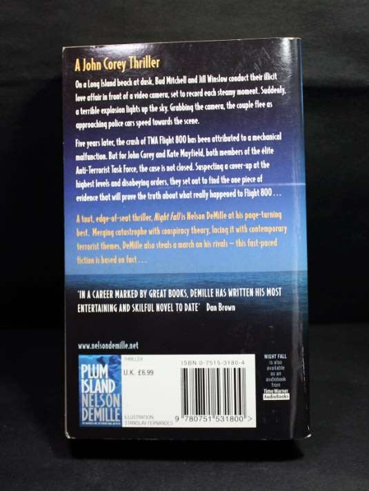 Nelson DeMille Night Fall Softcover Book