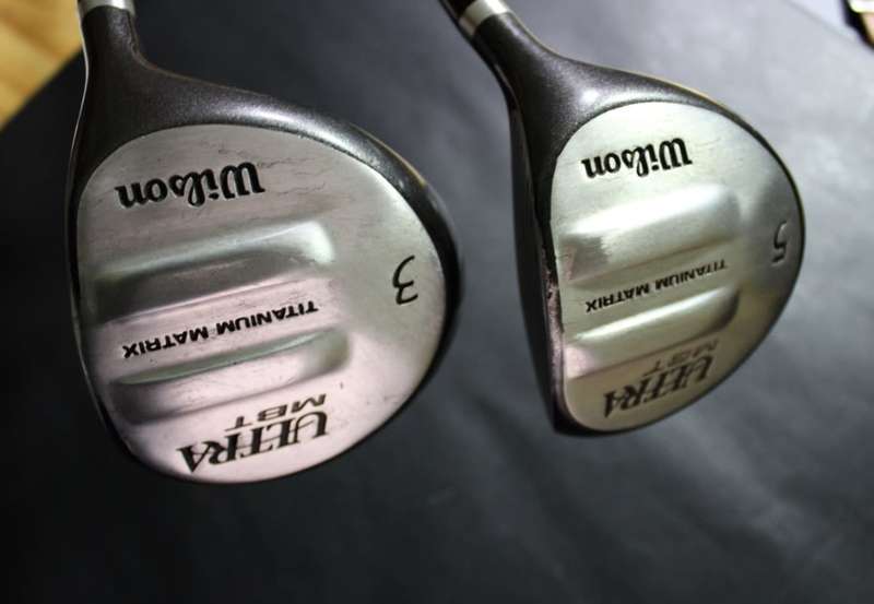 Wilson Titanium 3 and 5 Fairway Woods.