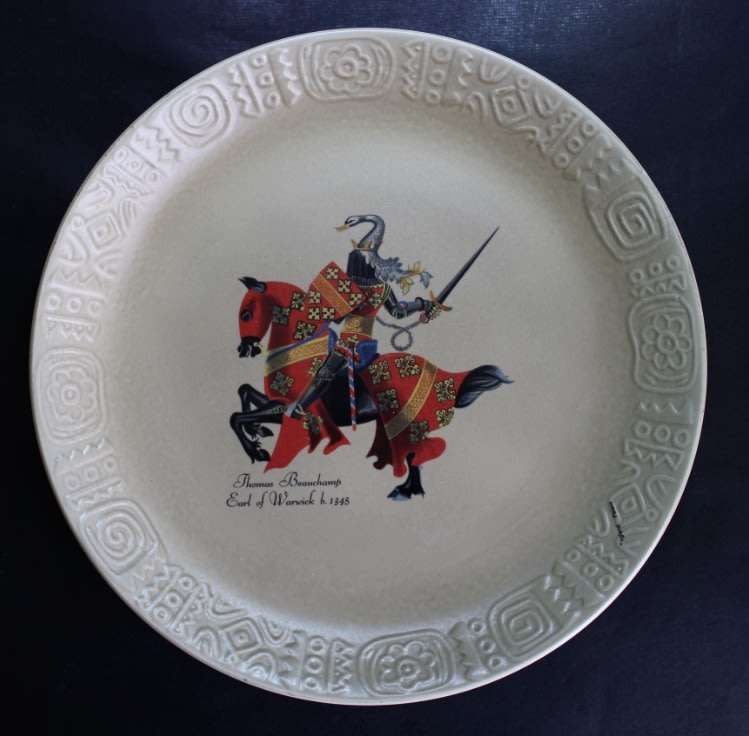 Vintage Barker Bros Decorative Wall Plate Thomas Beauchamp The Earl of Warwick