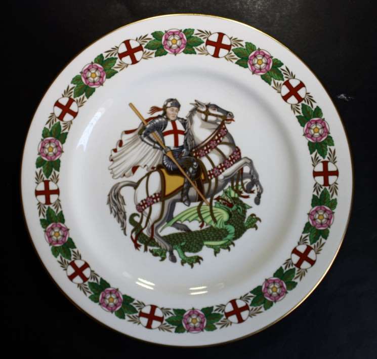 The England Decorative Wall Plate by Spode with Saint George