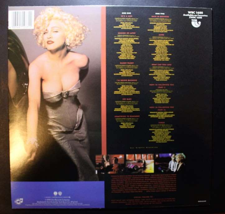 Madonna Breathless Vinyl LP