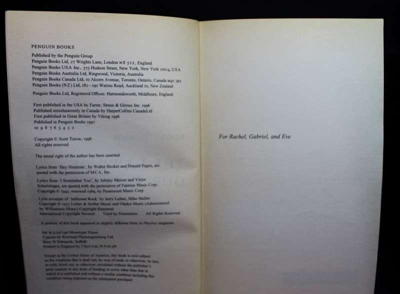 The Laws Of Our Fathers by Scott Turow Softcover Book