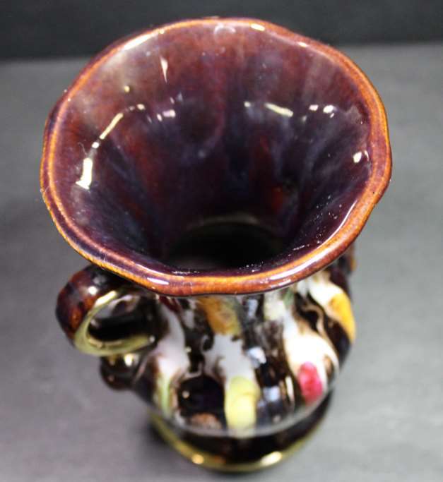 West Germany Multi Colour Vase with Handles
