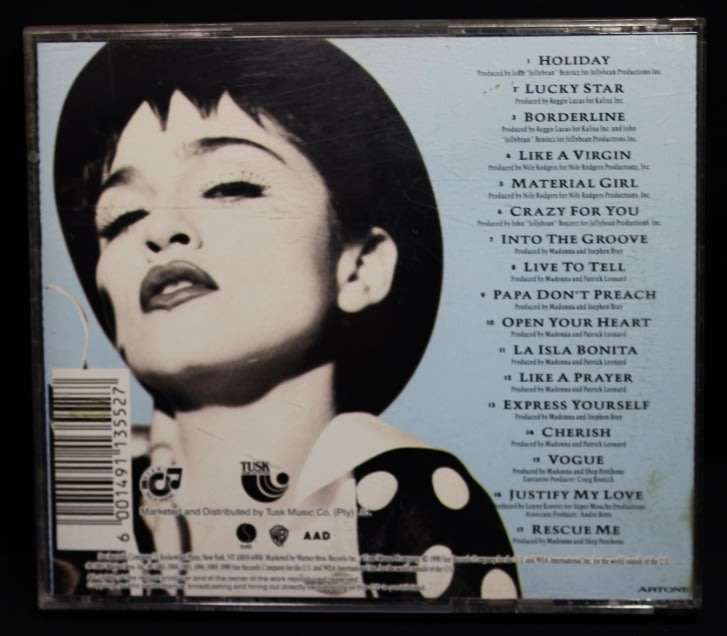 Madonna The Immaculate Collection CD