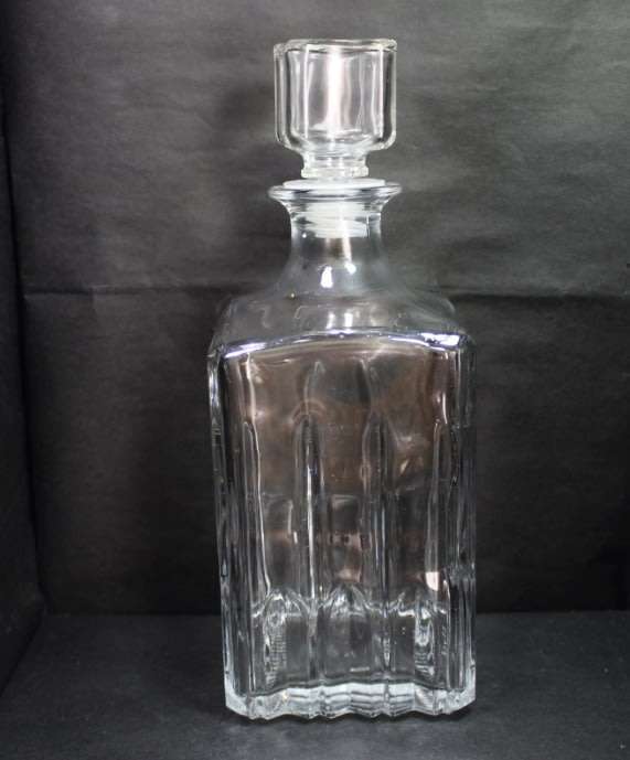 Square Decanter Made In Italy.