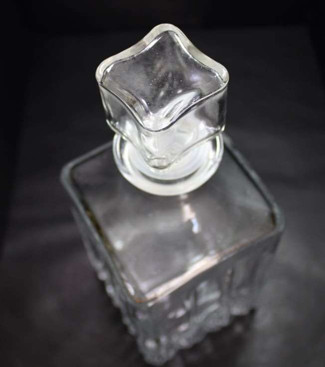 Square Decanter Made In Italy.