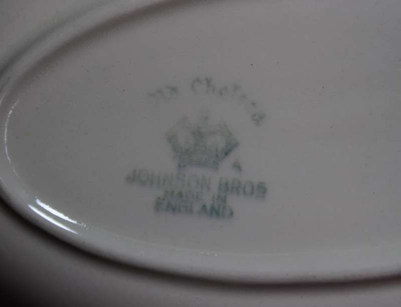 Vintage Johnson Bros Old Chelsea Gravy Boat and Saucer