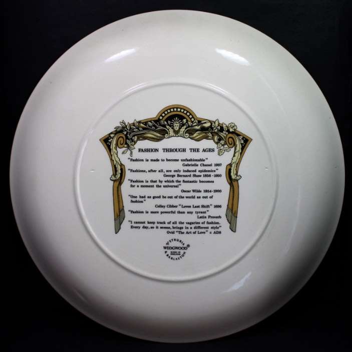 Fashion Through The Ages Plate by Wedgwood