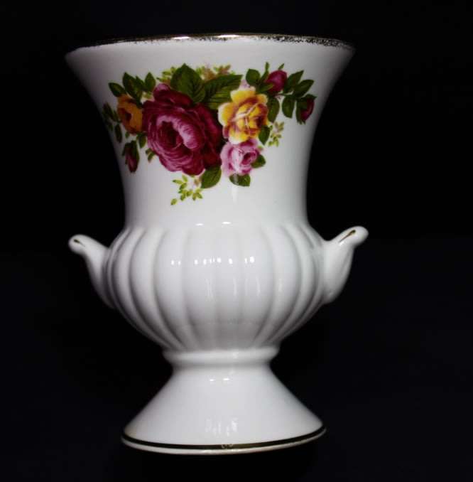 Lu Pao Grecian Style Fine Bone China Miniature Vase