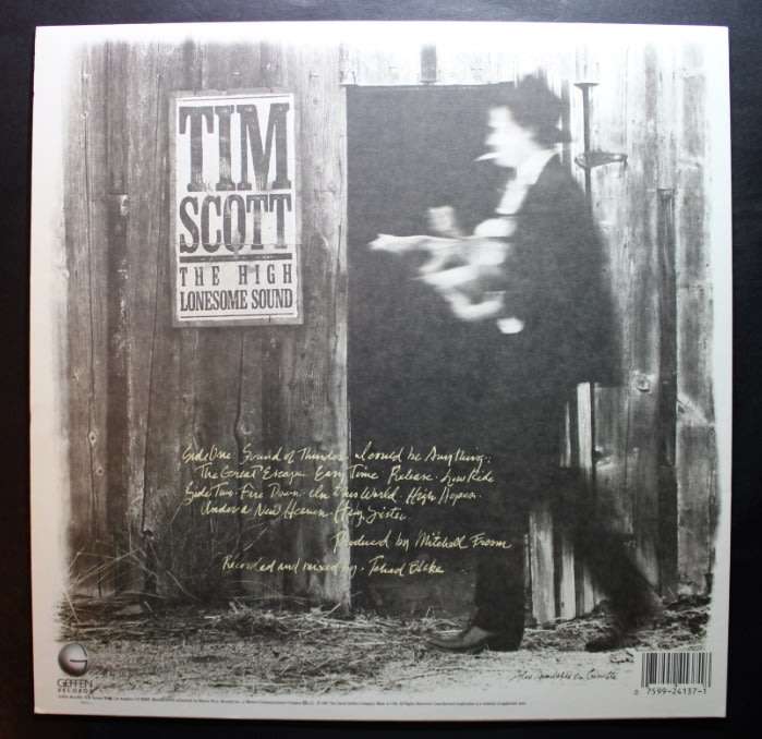 Tim Scott The High Lonesome Sound Vinyl LP