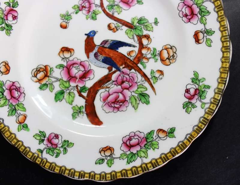 Chelson China Decorative Wall Plate Floral and Pheasant Design