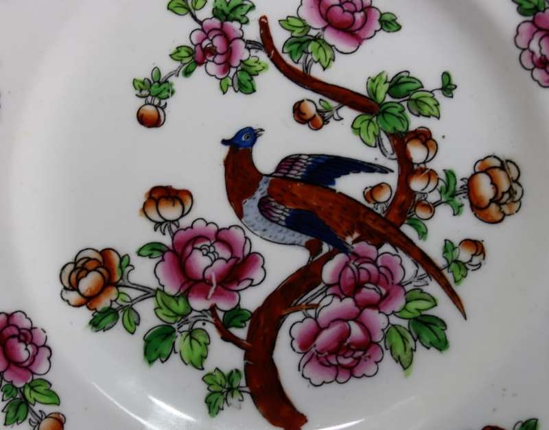 Chelson China Decorative Wall Plate Floral and Pheasant Design