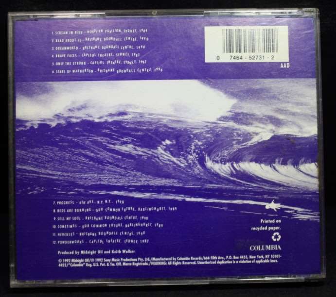 Midnight Oil Scream In Blue CD