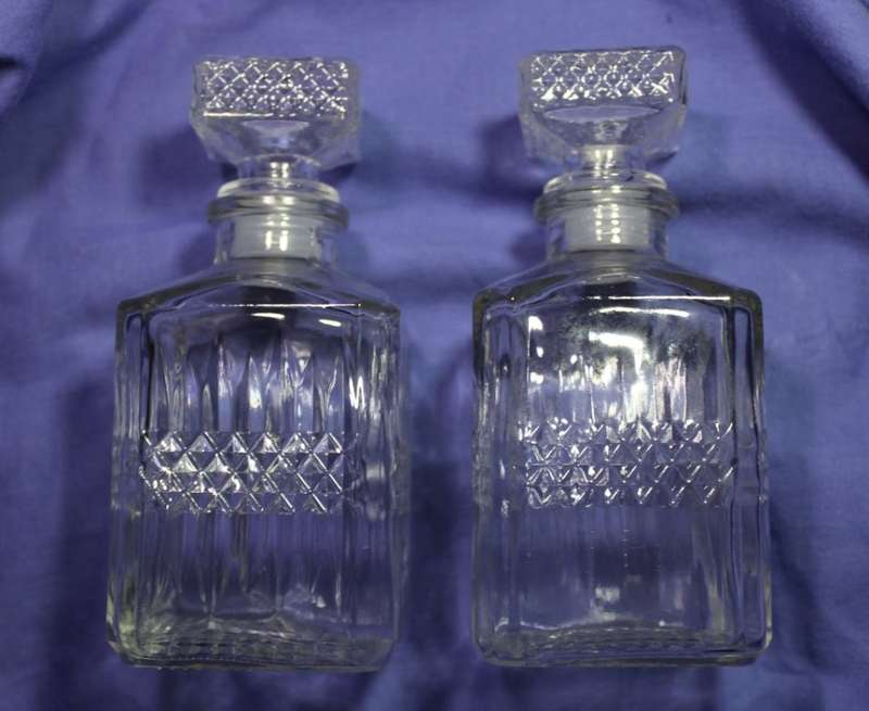 Set of Two Small Decanters