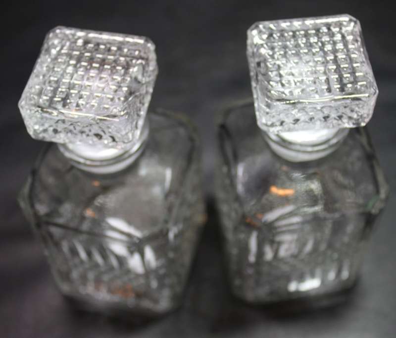 Set of Two Small Decanters