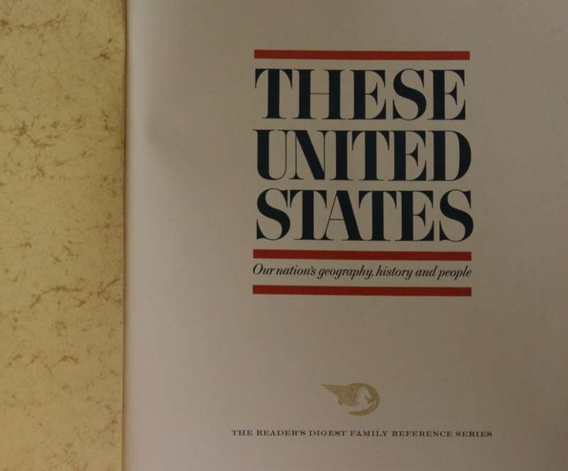Readers Digest These United States 1968 Large Atlas