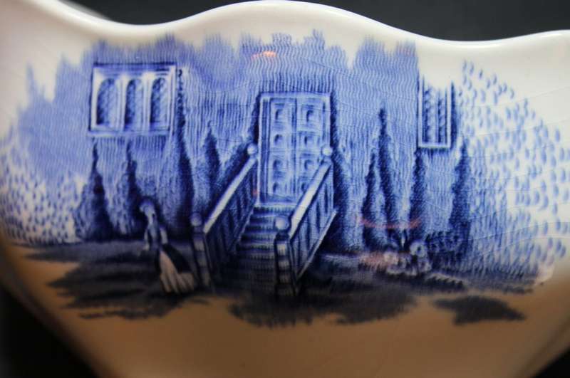 Vintage Johnson Bros Haddon Hall Gravy Boat and Saucer