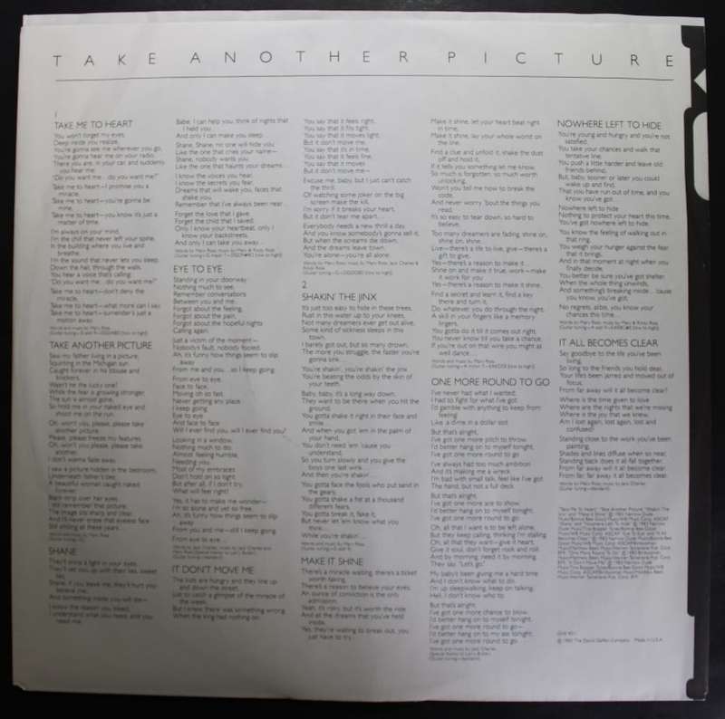 Quarterflash Take Another Picture Vinyl LP