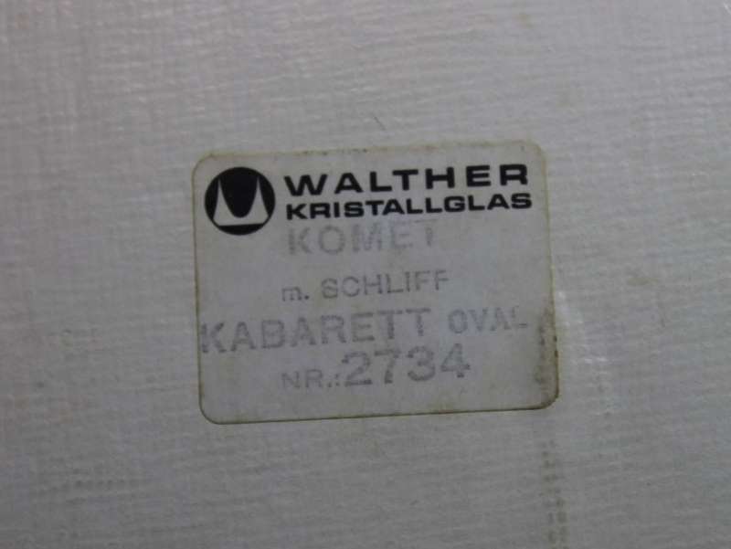 Walther Kristalglass Komet Oval shaped Divider Dish