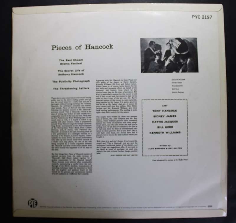 Tony Hancock Pieces of Hancock Vinyl LP