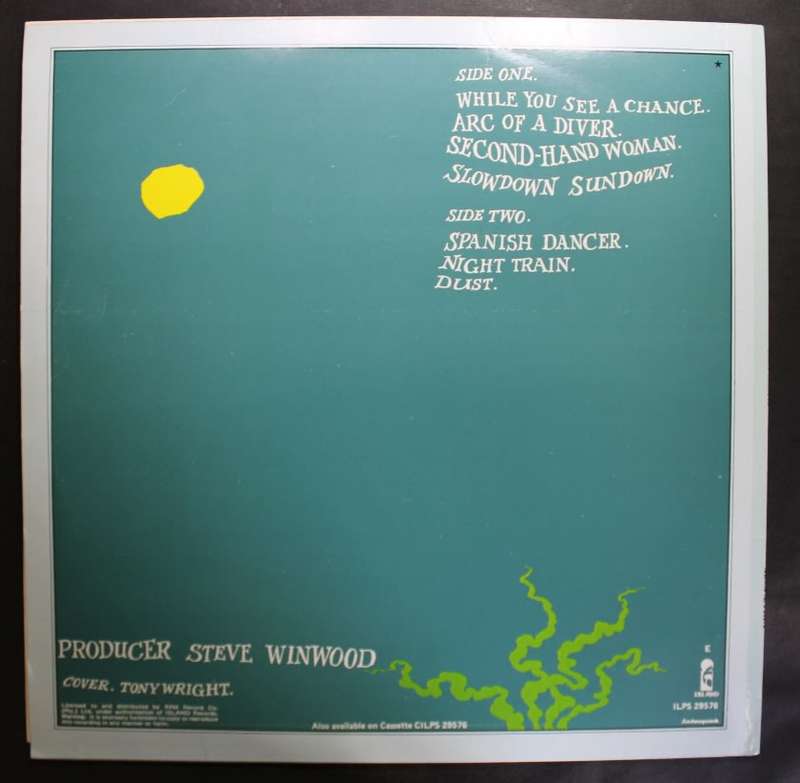 Steve Winwood Arc Of A Diver LP