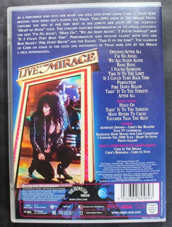 Cher Extravaganza Live at the Mirage DVD