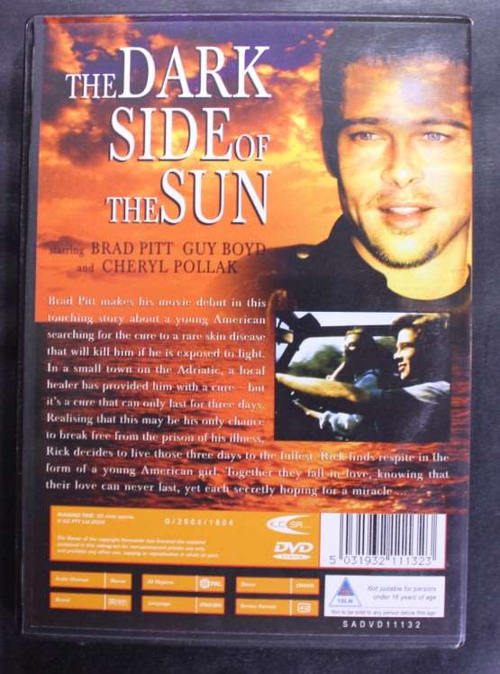 The Dark Side Of The Sun Brad Pitt DVD