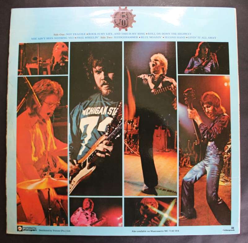 Bachman Turner Overdrive Not Fragile Vinyl LP