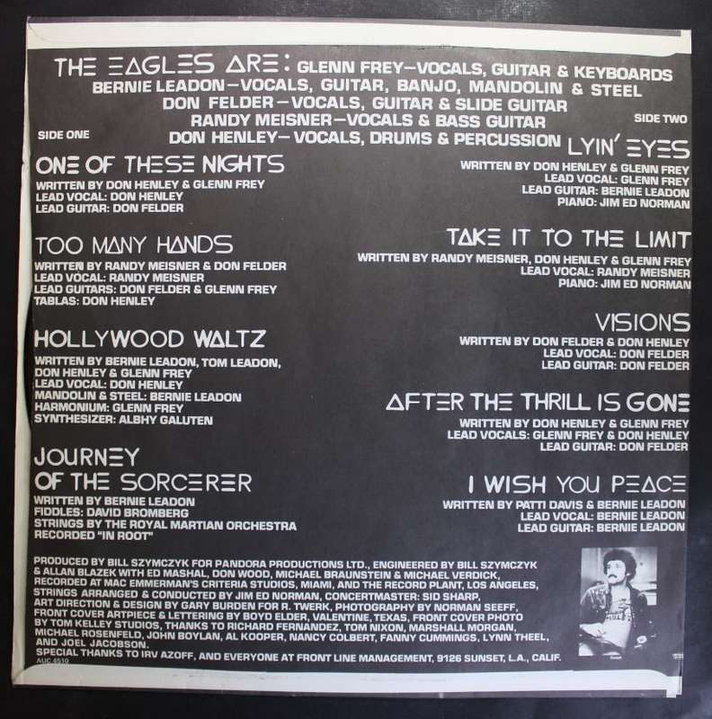 Eagles One Of These Nights LP