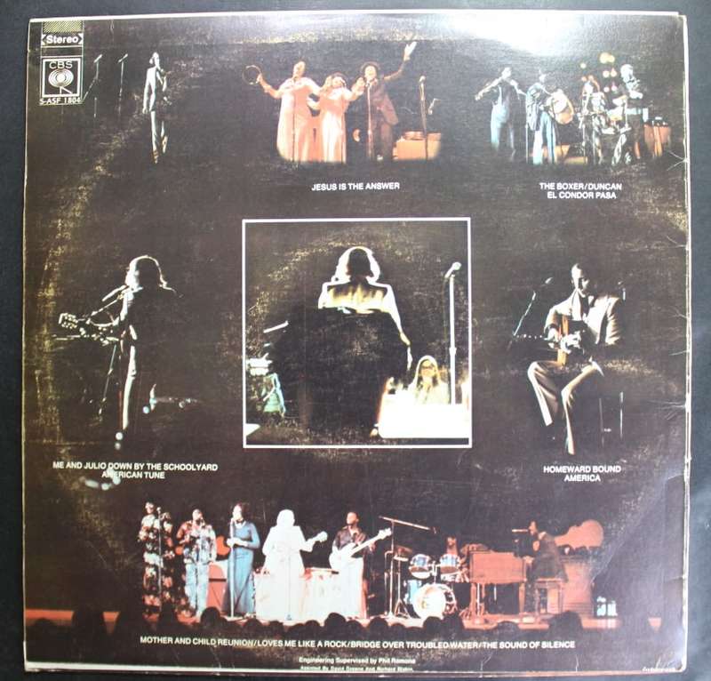 Paul Simon In Concert Live Rhymin Vinyl LP